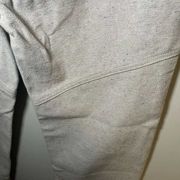 Soluna Collective Denim Pants Grey Adjustable Size 6 Upcycled Cotton Relaxed Fit - Picture 11 of 13